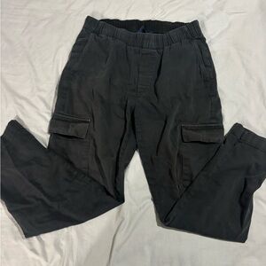 GAP Women's Cargo Pants in Charcoal Gray